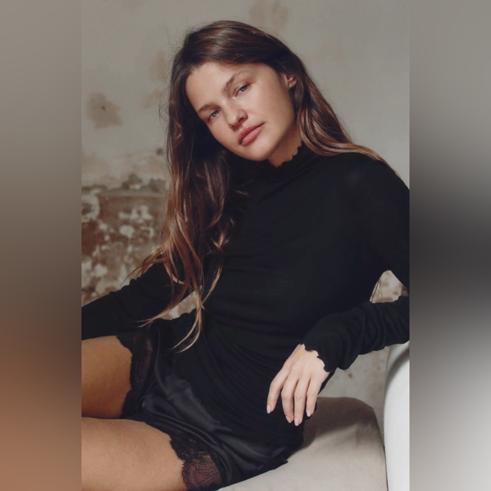 ZARA PLAIN T-SHIRT WITH LYOCELL